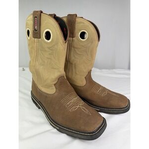 Rocky Farmstead Womens 10 Inch Western Boots Brown Pebble RKW0120 Size 8M